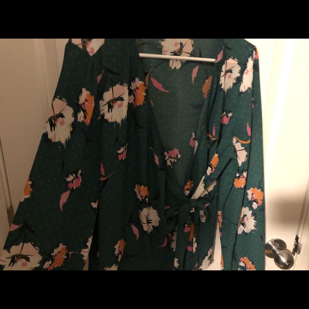 Express wrap blouse